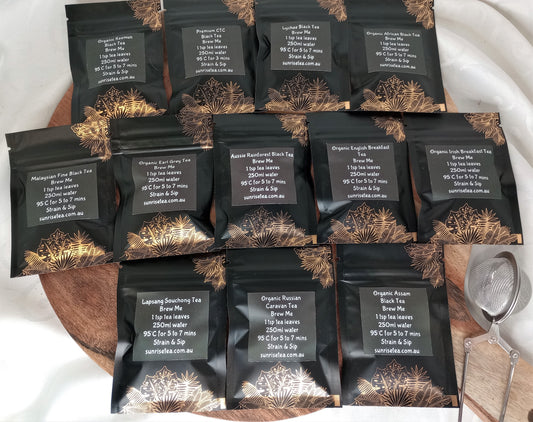 14 Item Black Tea Sampler - Unique Gift