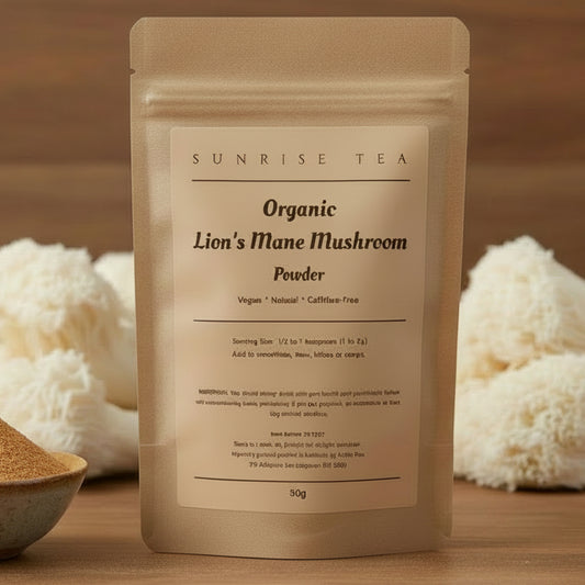 organic lions mane mushroom powder package