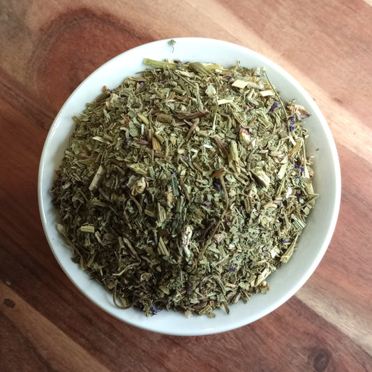 organic blue mallow cut