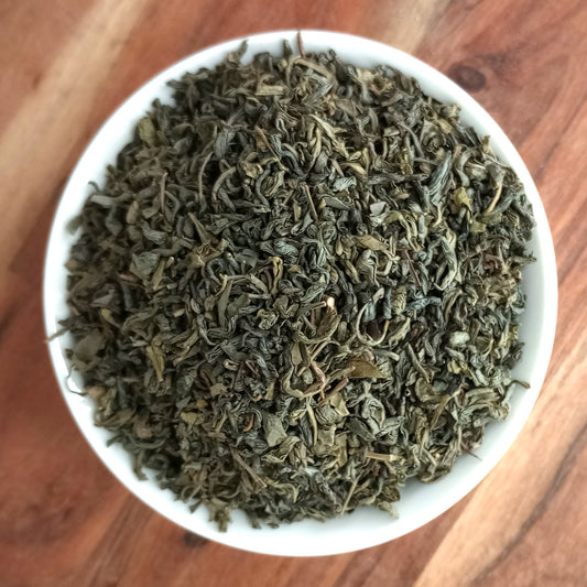 organic chun mee loose leaf tea