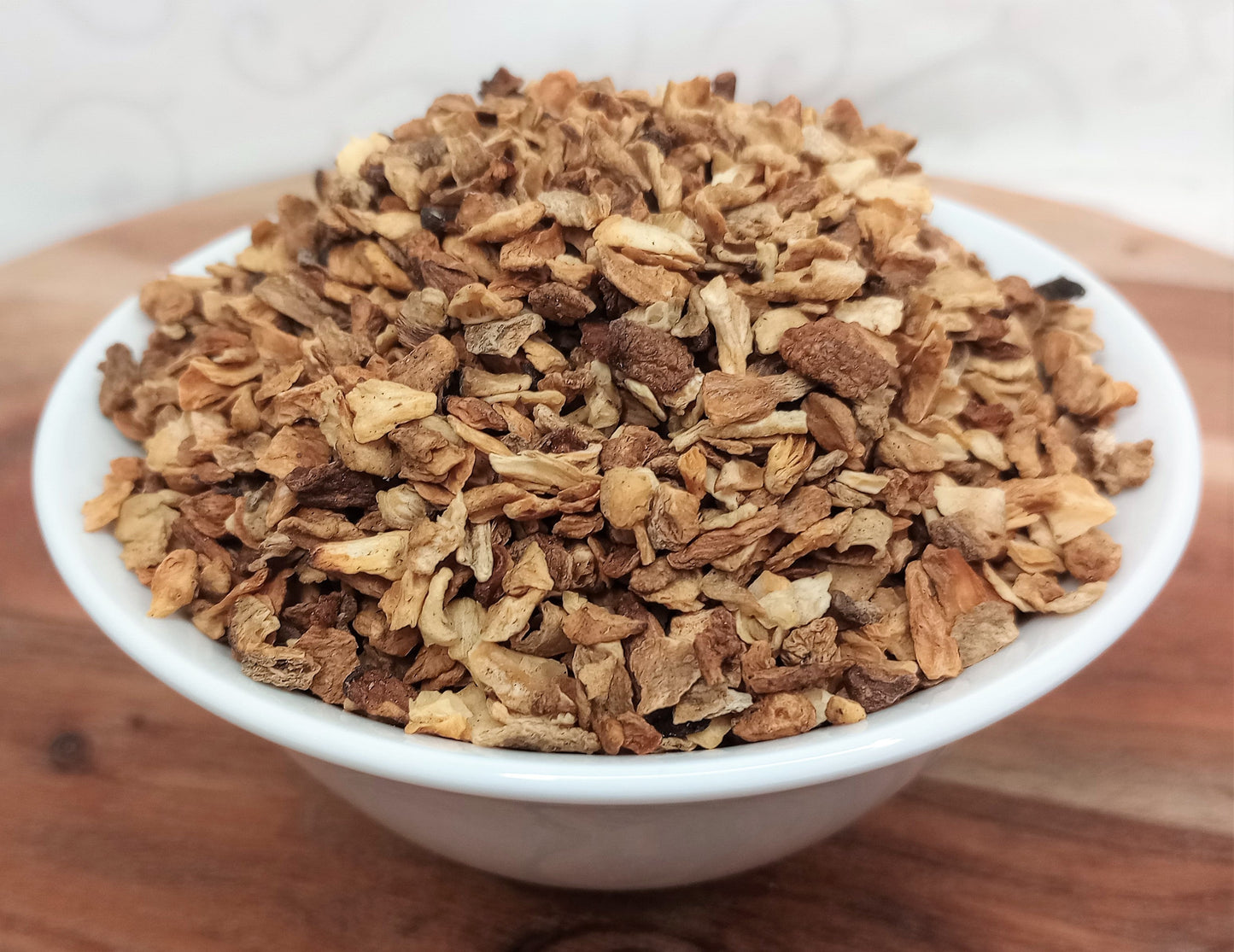 chicory root roasted in a bowl