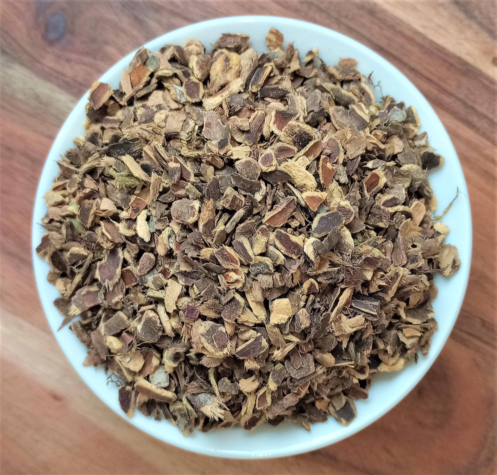 cascara bark in a bowl