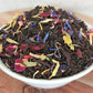 organic French Earl Grey loose leaf tea with black tea, bergamot, calendula, blue cornflowers and rose petals