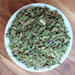 organic comfrey leaf in bowl dried