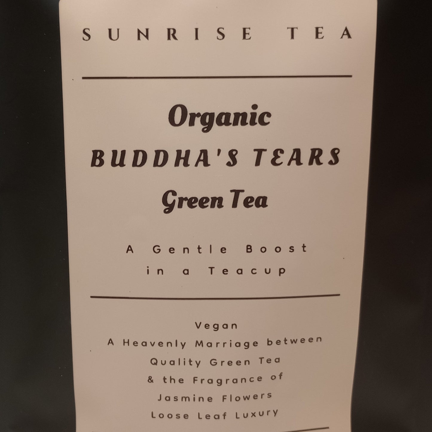 Buddha's Tears Premium Green Tea - Organically Grown