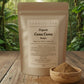 Kraft paper package of Organic Camu Camu Powder by Sunrise Tea on a white background