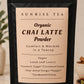 organic chai latte tea powder