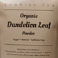 Organic Dandelion Leaf Powder - CLEARANCE!