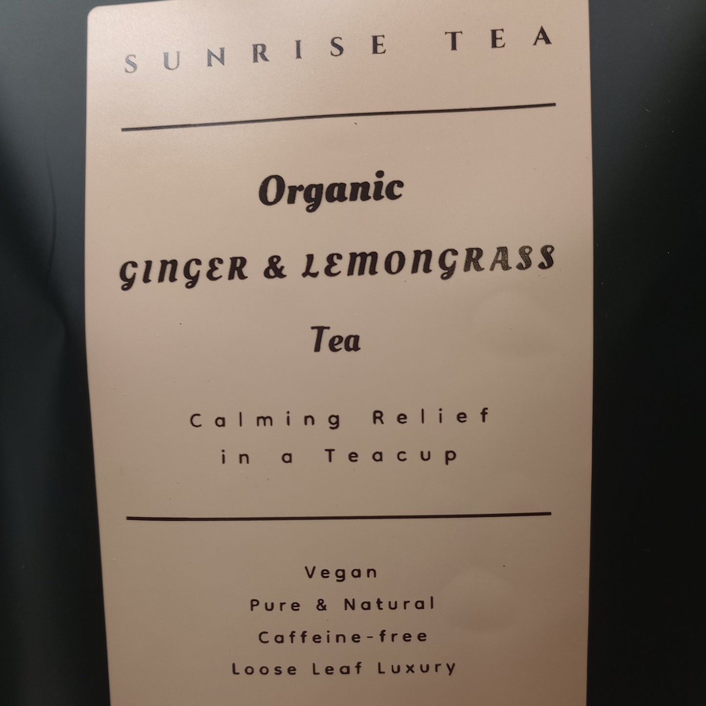 Organic Lemongrass & Ginger Tea