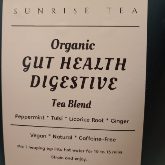 organic gut health digestive tea blend by sunrise tea
