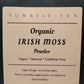 organic irish moss powder label
