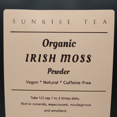 organic irish moss powder label
