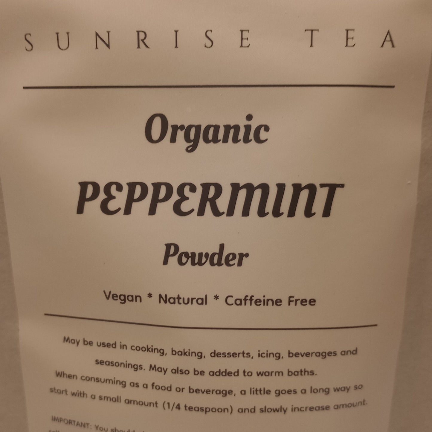 Organic Peppermint Leaf Powder