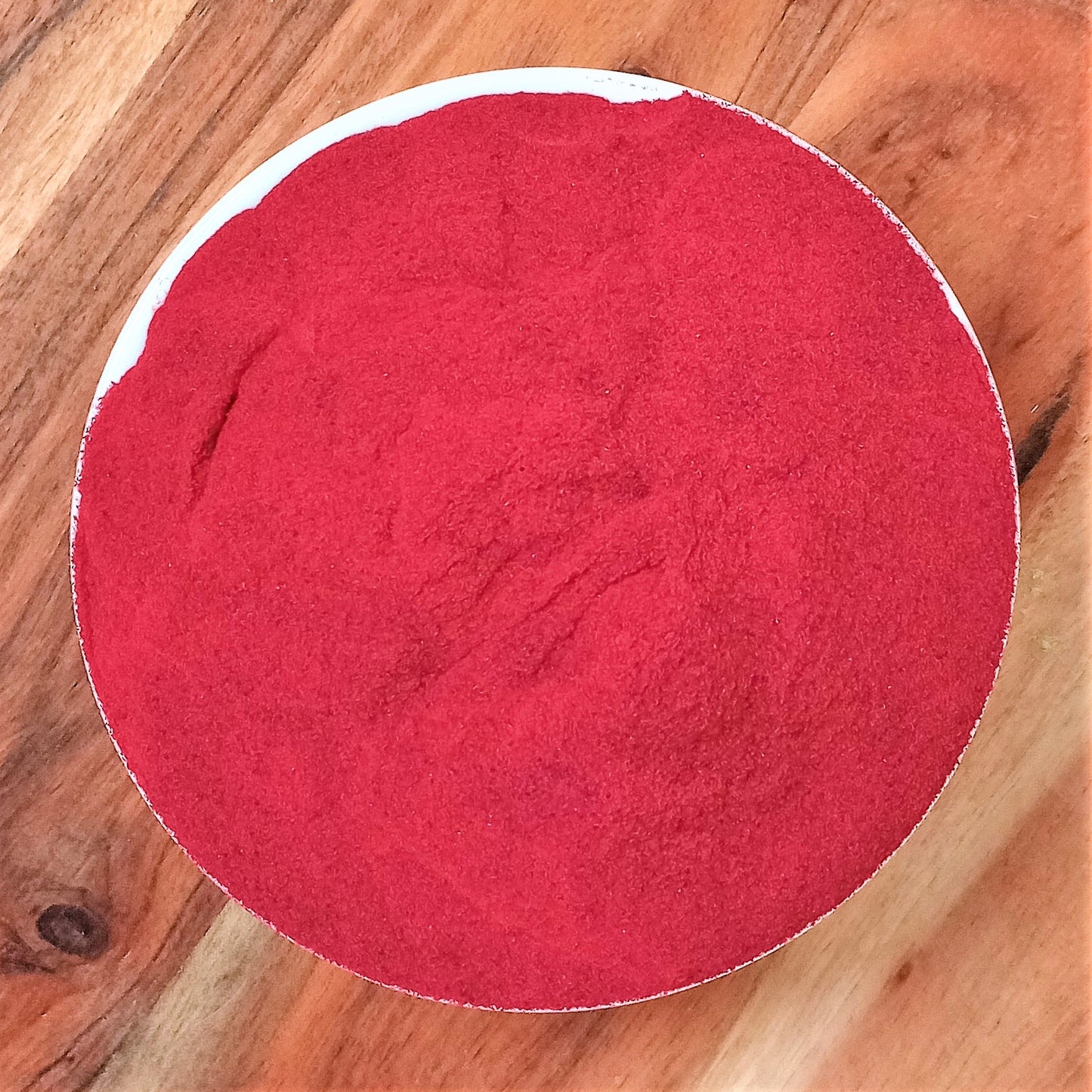 organic beetroot powder in a bowl