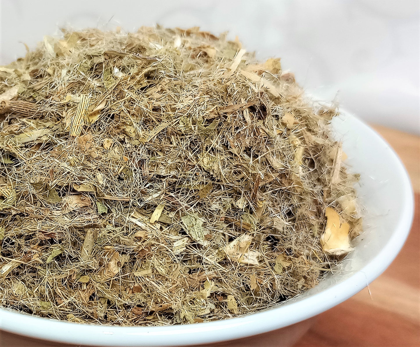 close up of organic blessed thistle herb