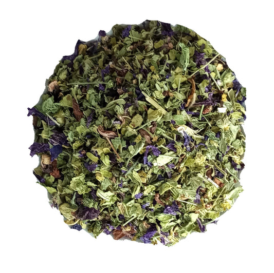 dried organic blue mallow herb