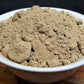 organic burdock powder in bowl close up