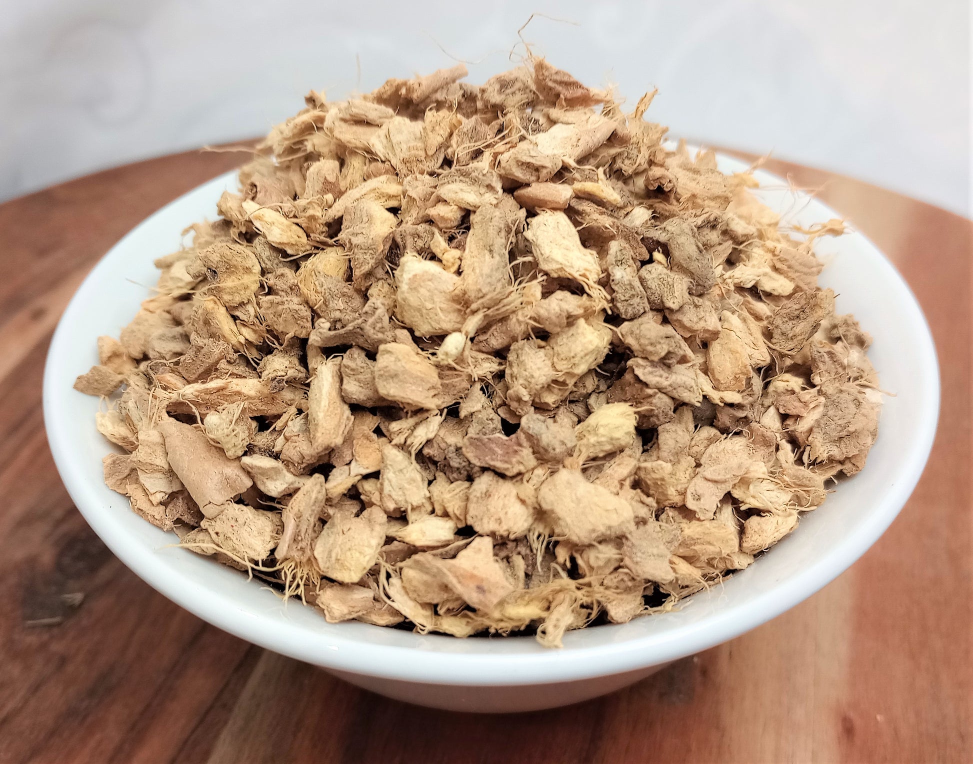 organic ginger root cut