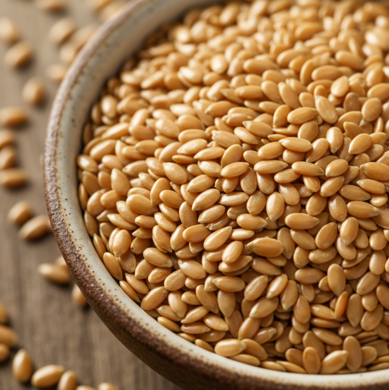 organic golden flax seeds