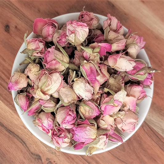 Pink Rose Buds 100% Natural Premium Fresh Dried Roses - FRAGRANT Flowers