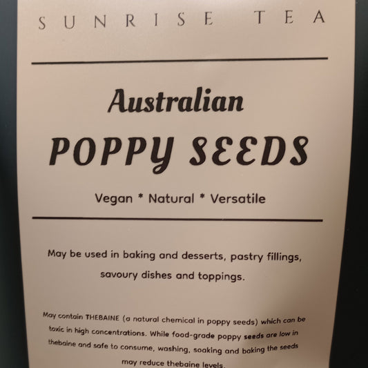 Poppy Seeds 100% Australian Natural Seed