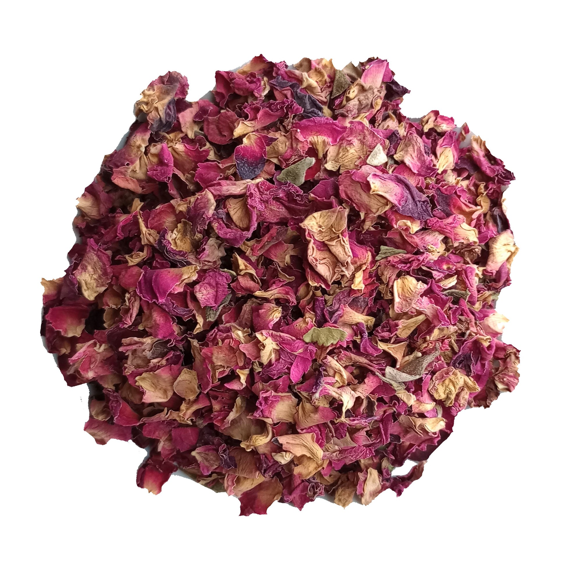 organic red rose petals