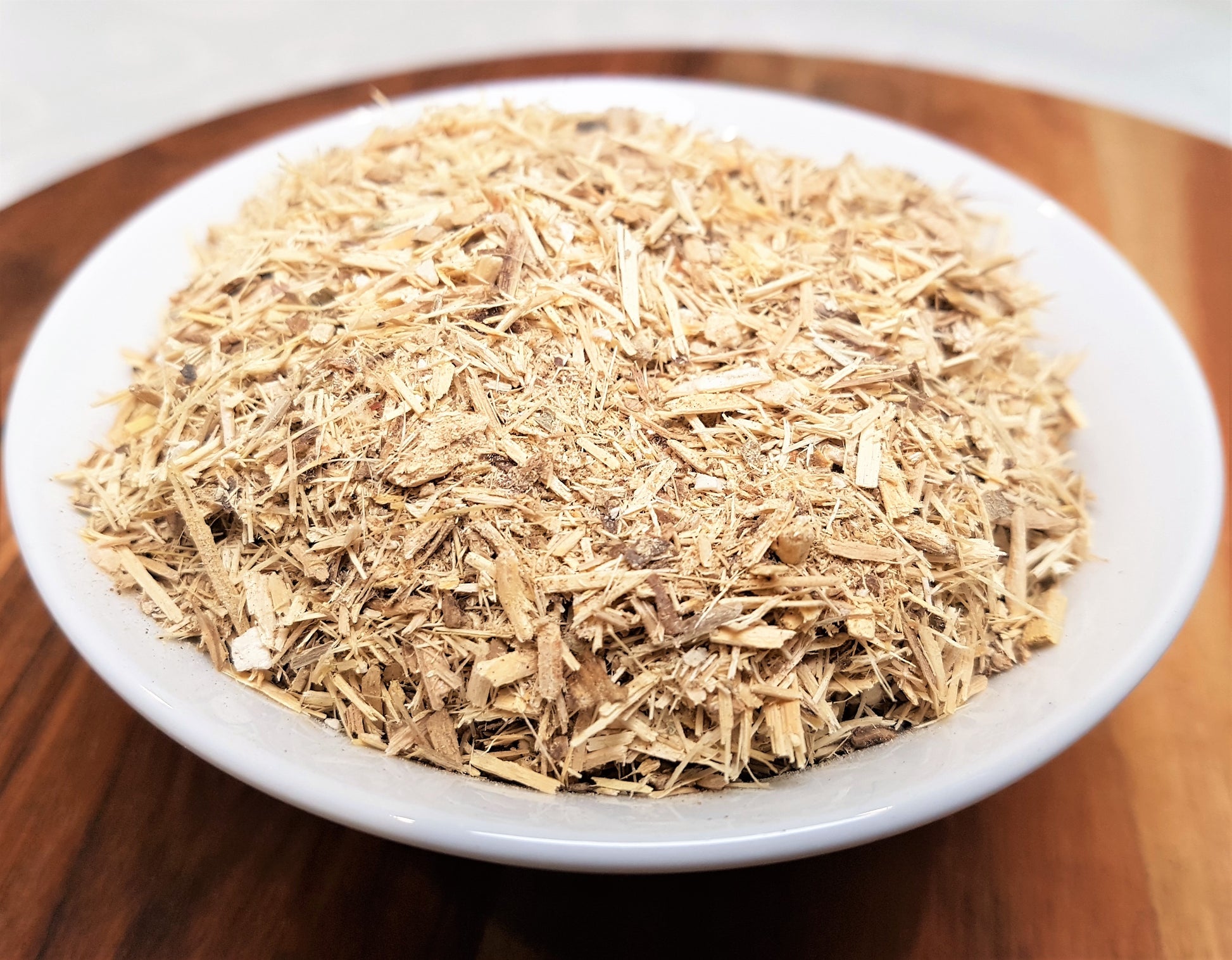 Siberian ginseng cut in bowl