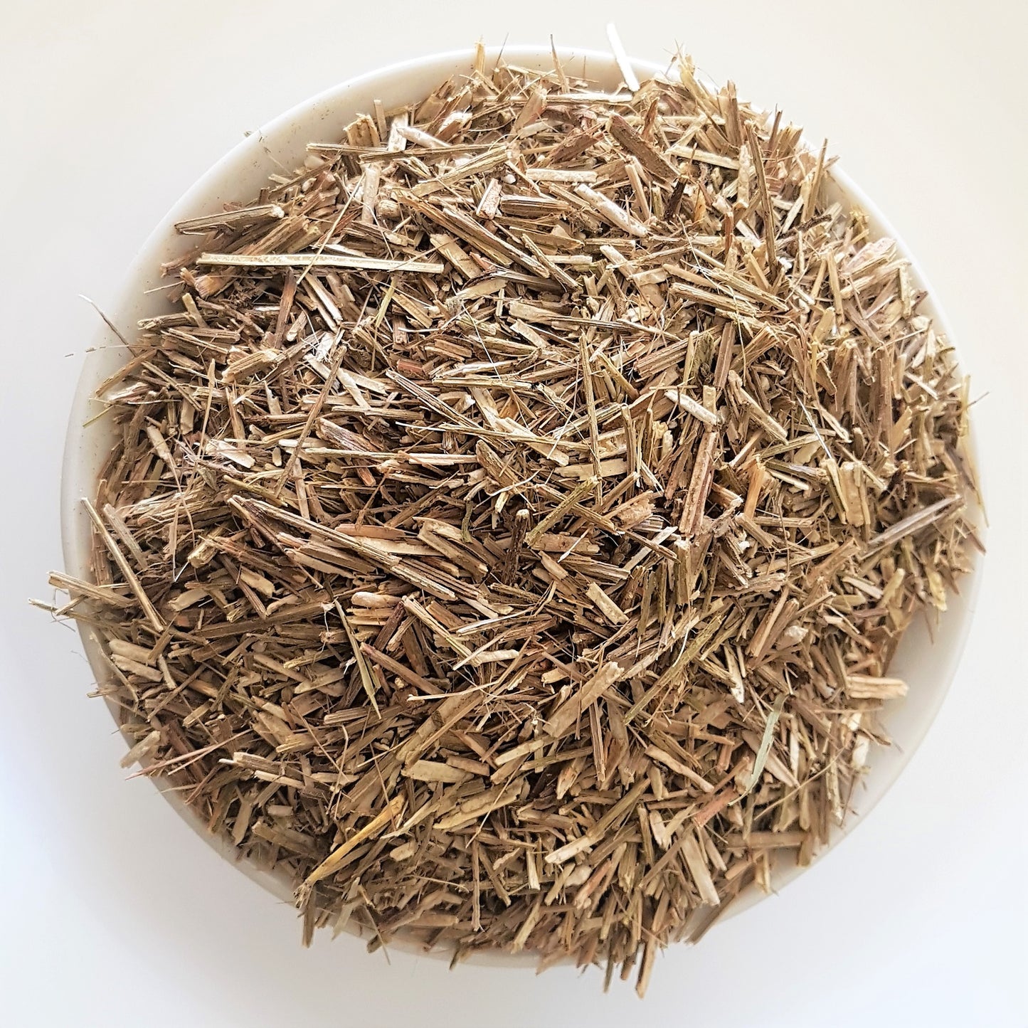 organic blue vervain herb in a bowl